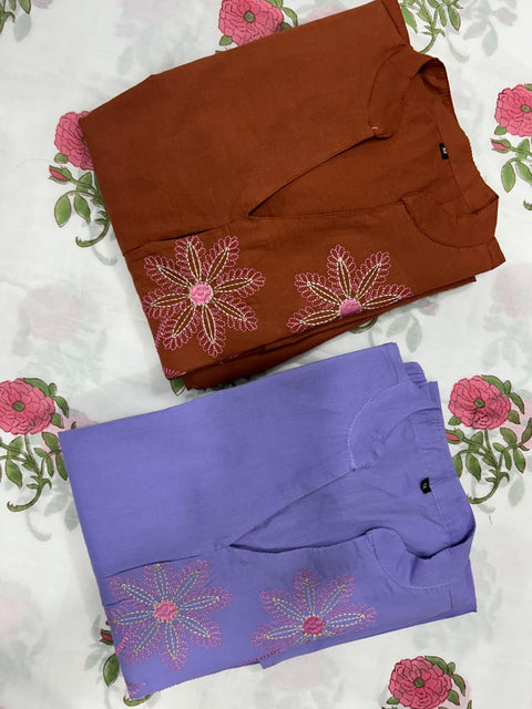 SwaritFloral Embroidered