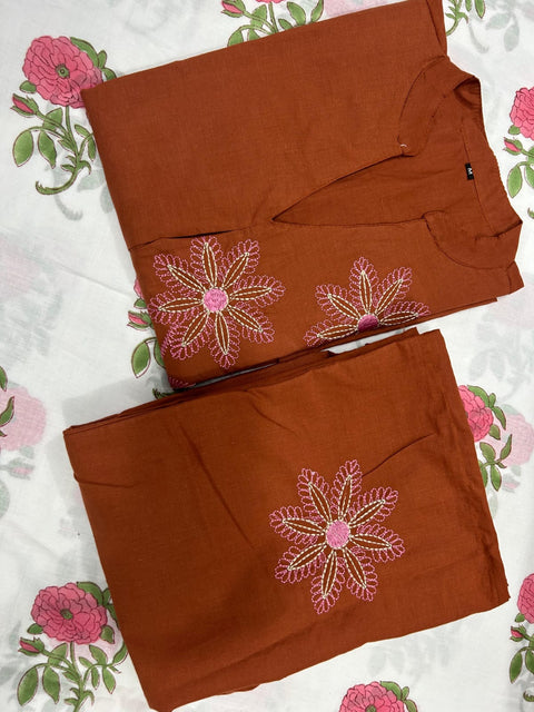 SwaritFloral Embroidered