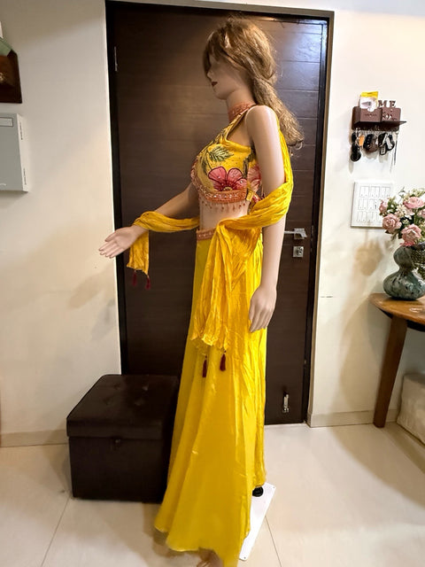 Toral Sunshine Floral Coord Set with Dupatta