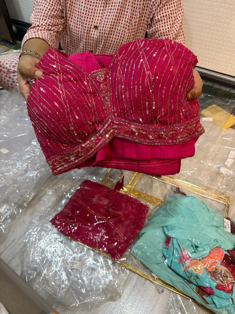 Toral Heavy Embroidered Kurta with Palazzo & Dupatta