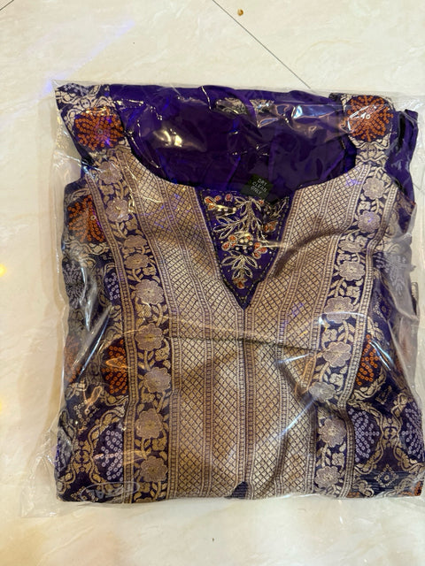 Toral Brocade and Georgette Sharara Set with Embroidered Jacket
