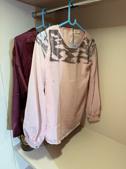 Mish Elegant Satin & Embellished Tops