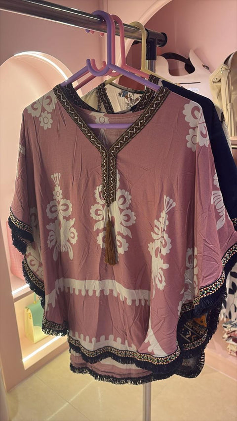 Multicolor Patchwork Kaftan