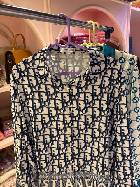 Printed Button-Down Shirt