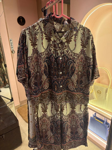 Ethnic-Inspired Printed Coord Set (Shirt + Pants)