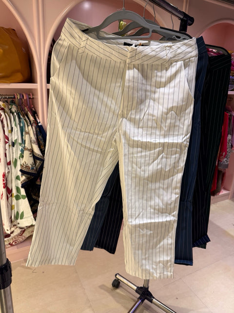 Striped Slim-Fit Pants