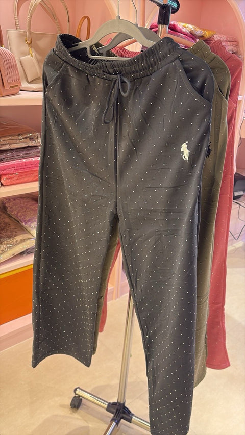 Bling Bling Crystal-Studded Pants