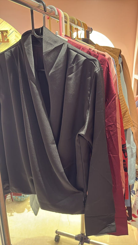 Satin Drape Top