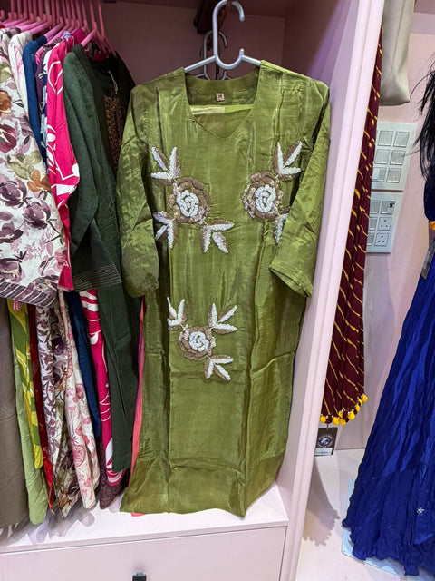Mehndi Bloom Green Embroidered Salwar Suit with Dupatta | Festive Ethnic Wear for Women