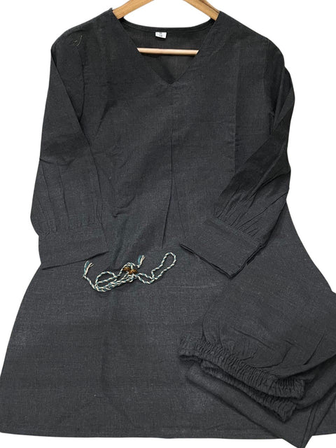 Swarit Textured Cotton Belted Coord Set