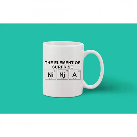 Generic Printed Ceramic Coffee Mug - 1 Pieces, White, 11oz