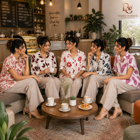 Thailand Leafy Print Casual Rayon Shirt โ Bold Botanical Patterns in 5 Colours