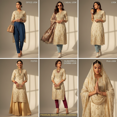 How to Style One Ethnic Outfit 5 Different Ways