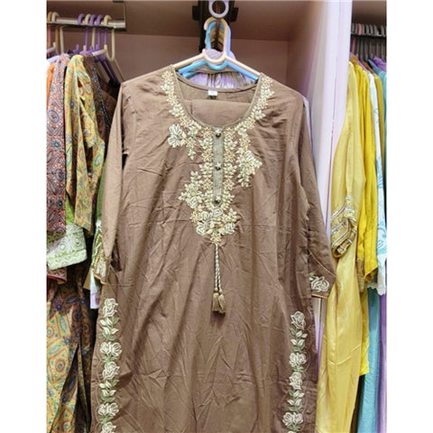 Graceful brown salwar suit
