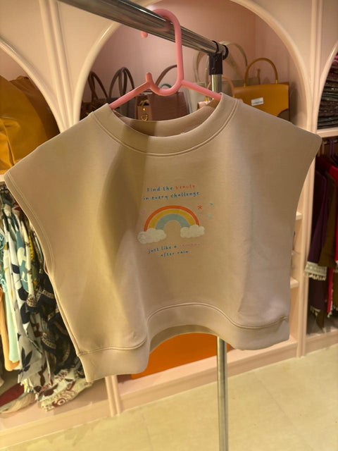 Cartoon Print Crop Top