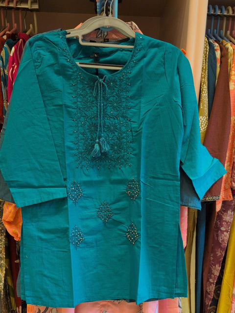 Embroidered Cotton Kurti Elegant Everyday Wear