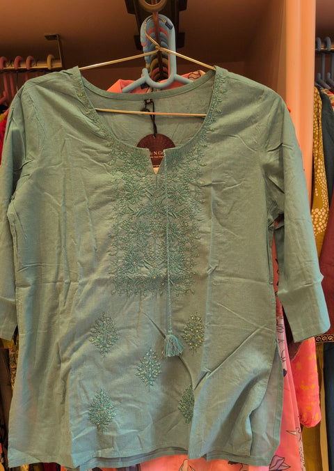 Embroidered Cotton Kurti Elegant Everyday Wear