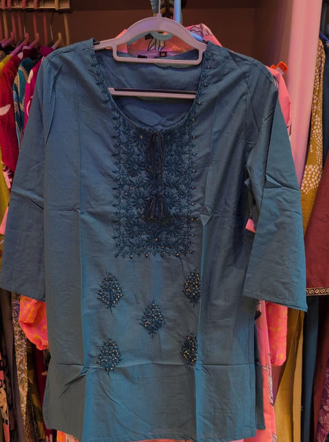 Embroidered Cotton Kurti Elegant Everyday Wear