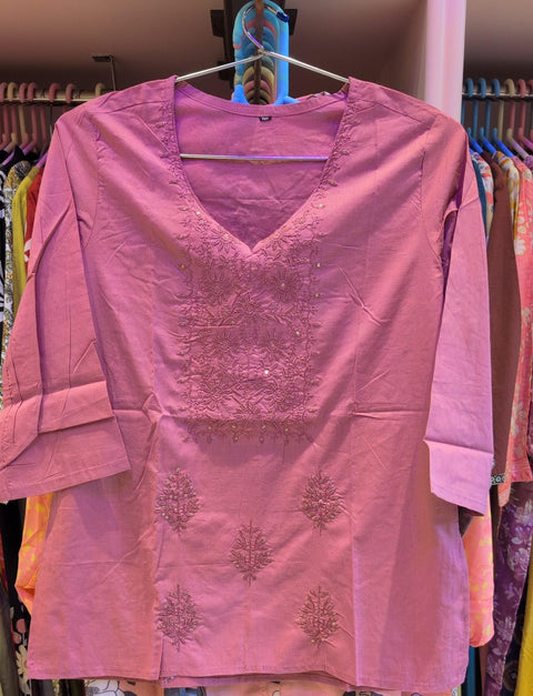 Embroidered Cotton Kurti Elegant Everyday Wear