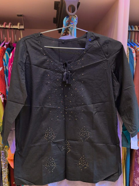Embroidered Cotton Kurti Elegant Everyday Wear