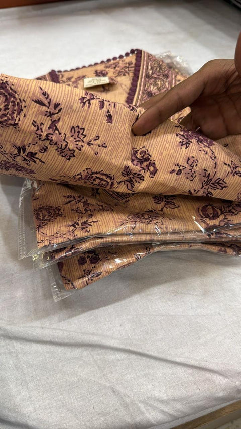 V-Neck Printed Kurti