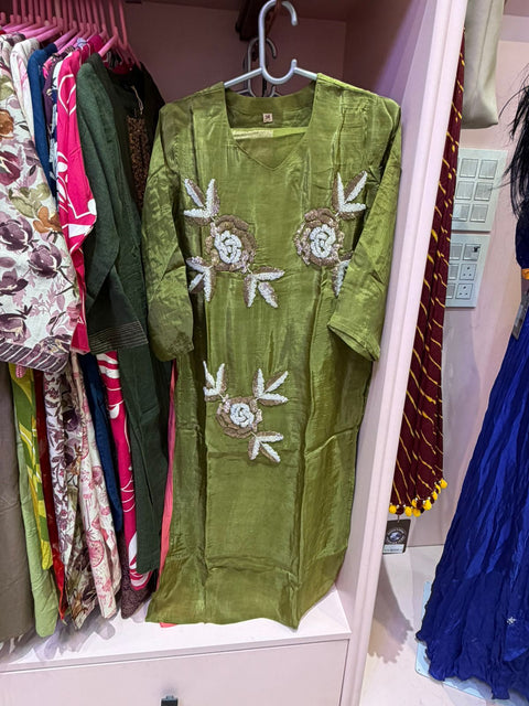 Mehndi Bloom Embroidered Salwar Suit with Dupatta