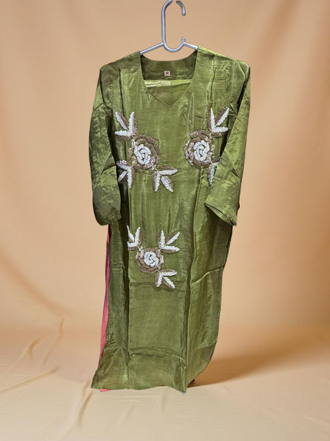 Mehndi Bloom Embroidered Salwar Suit with Dupatta