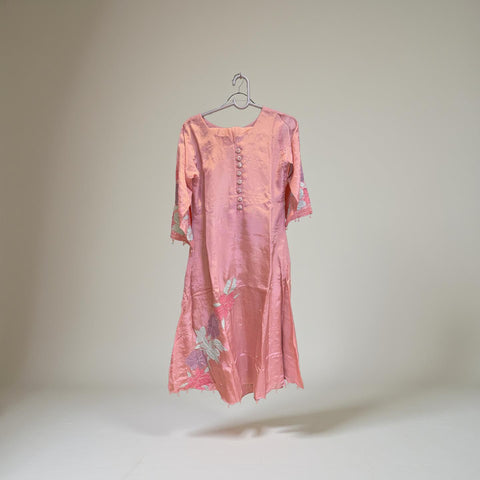 Peach Petal Embroidered Salwar Suit with Dupatta