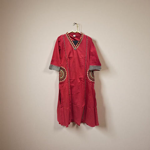 Crimson Heritage Cotton Salwar Suit with Dupatta