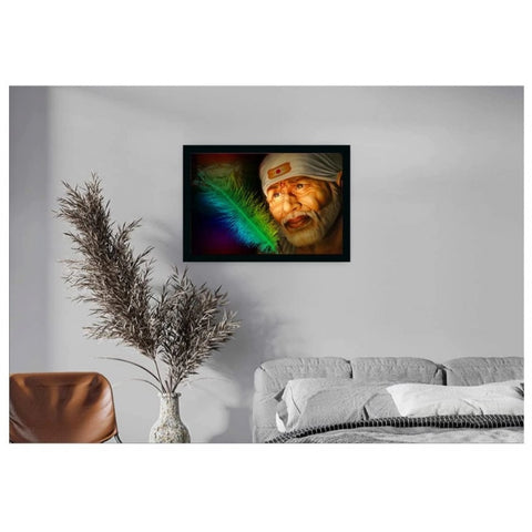 Generic Saibaba Photo Frame (Multicolor)