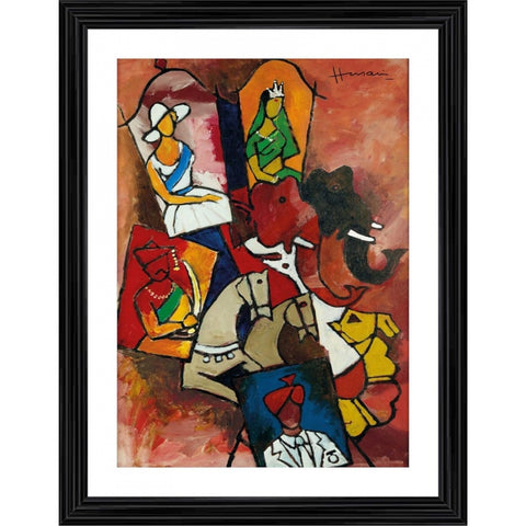 Generic Royal Procession Painting With Wood Photo Frame (Multicolor)