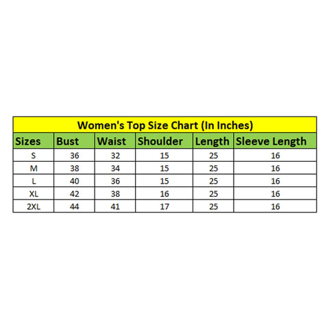 Generic Women's Polyester Printed 3-4th Sleeves Top (Green)