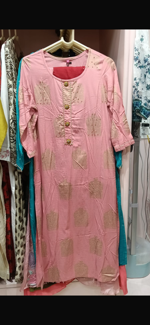 Pink Printed Salwar Suit with Dupatta – Elegant Ethnic Wear for Women