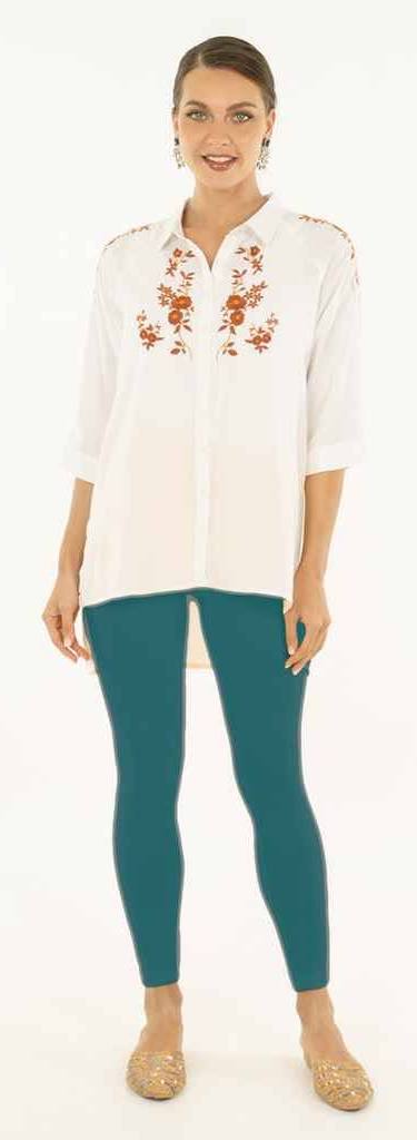 Lux Pynk Ankle Length Leggings Cotton Stretch Comfort Fit