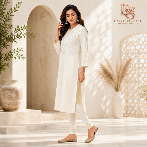 Ivory premium long kurti