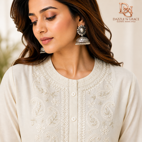 Ivory premium long kurti