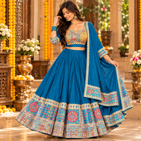 Garba Special Printed Chaniya Choli with Dupatta | Navratri Collection