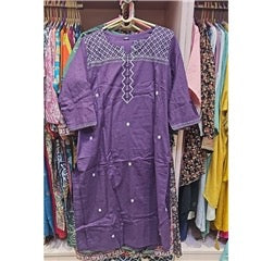 Royal Purple Geometric Thread Embroidered Salwar Suit with Dupatta | Festive Ethnic Wear