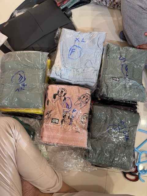 Cartoon Print Cotton Jogger Pants